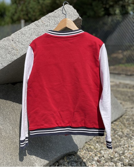 Mikina dětská Petit Bateau červená